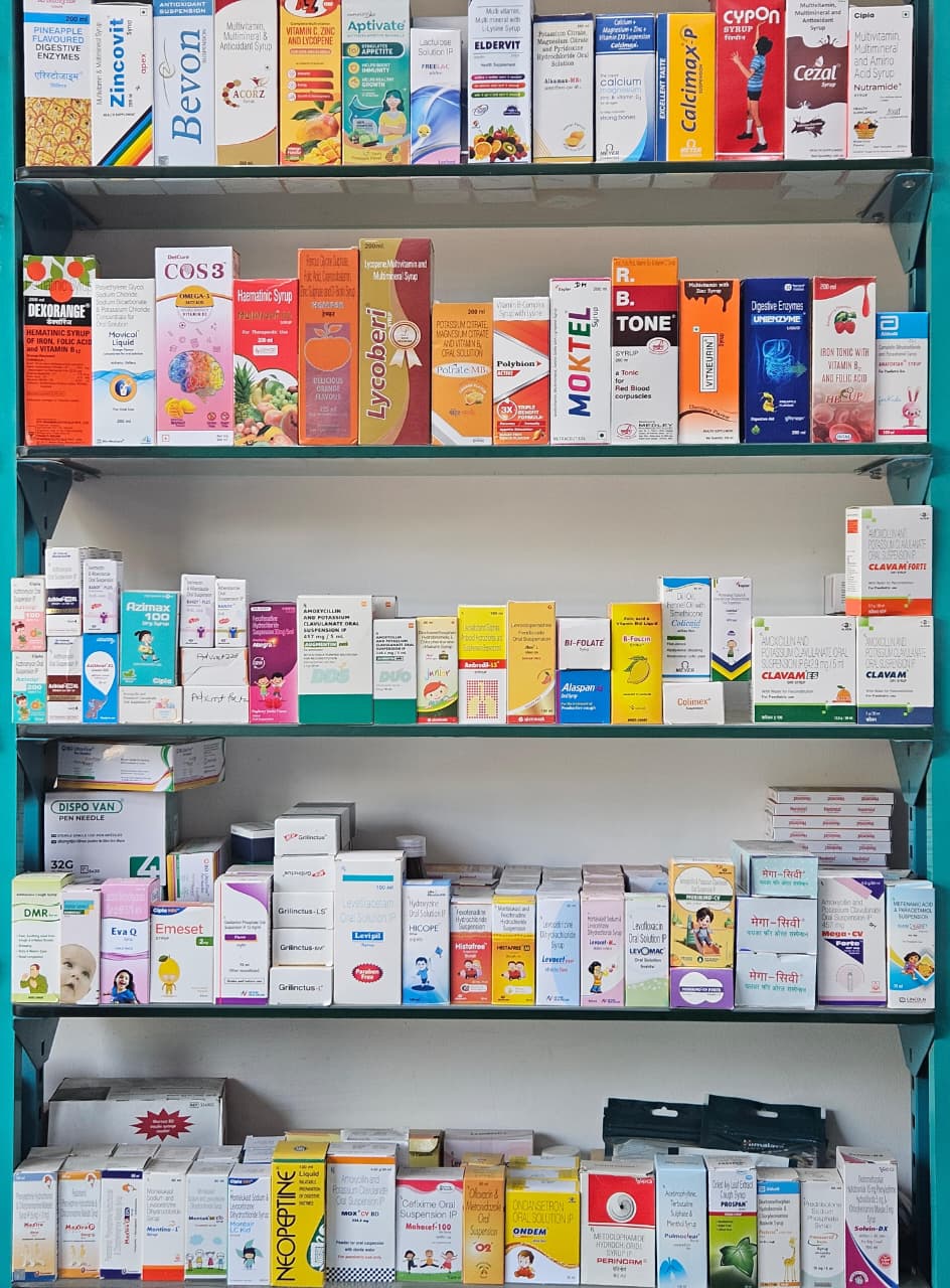 Allopathic medicines at medical store in Gandhinagar