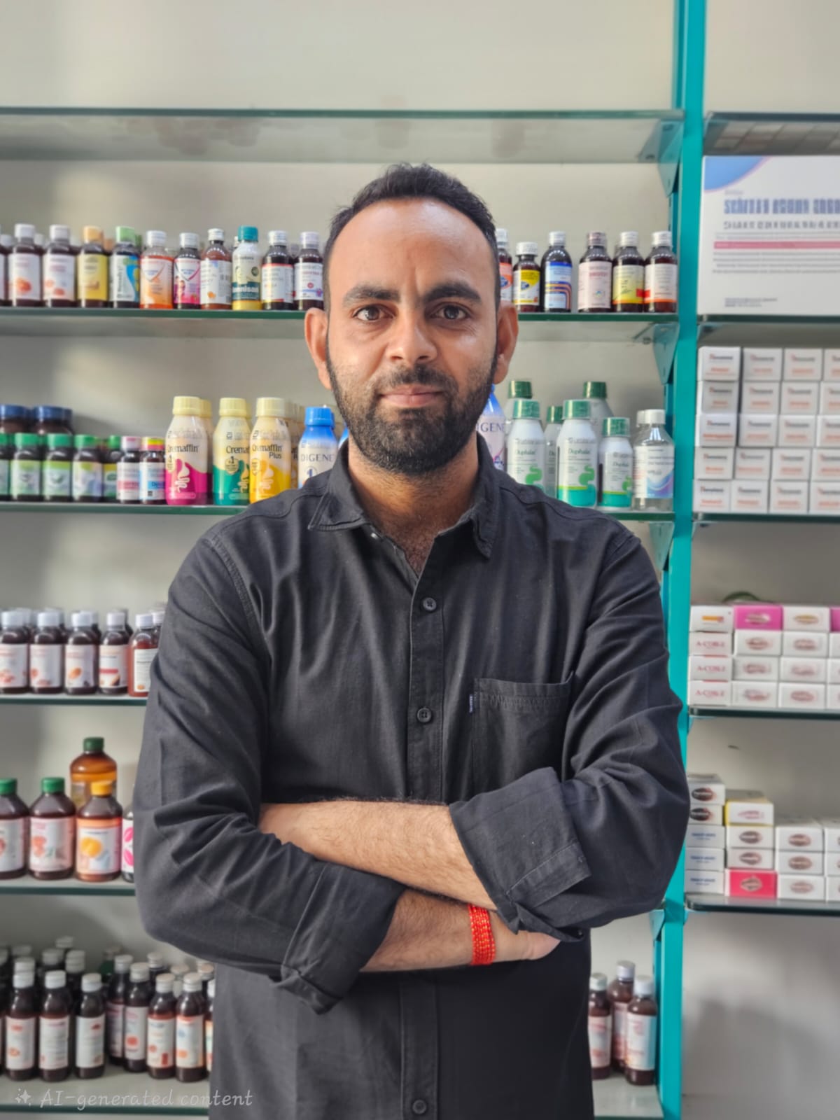 Mr. Sakaram Choudhary — pharmacist at Ashapura Medical, Gandhinagar